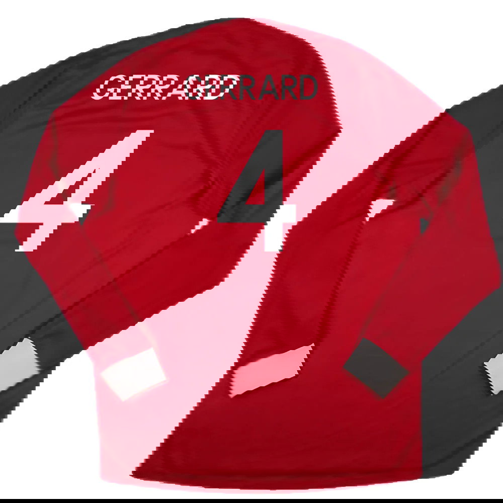 England 2010-2011 Away L/S Shirt (L) (Excellent) (GERRARD 4)