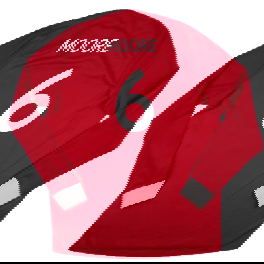 England 2010-2011 Away L/S Shirt (L) (Excellent) (Moore 6)