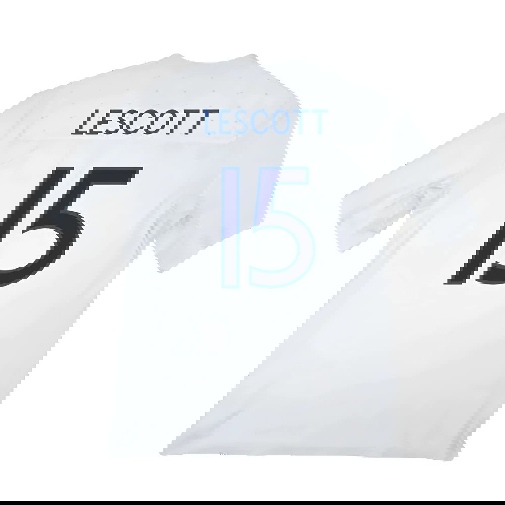 England 2009-10 Home Shirt (XXL) (Very Good) (Lescott 15)