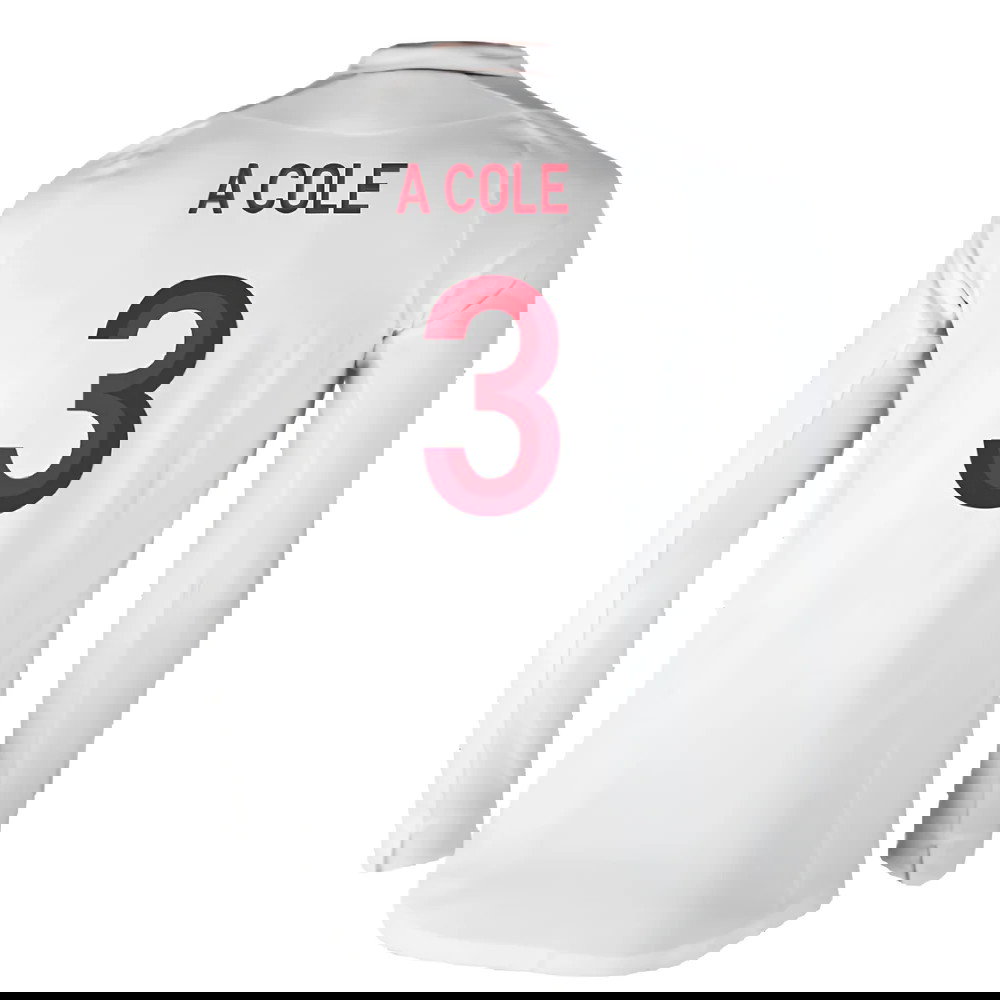 England 2012-13 Long Sleeve Home Shirt (L) (Fair) (A Cole 3)