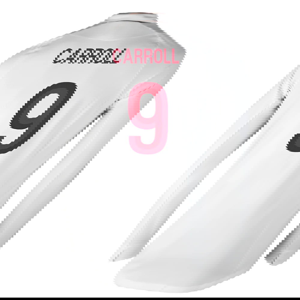 England 2012-13 Long Sleeve Home Shirt (L) (Fair) (Carroll 9)