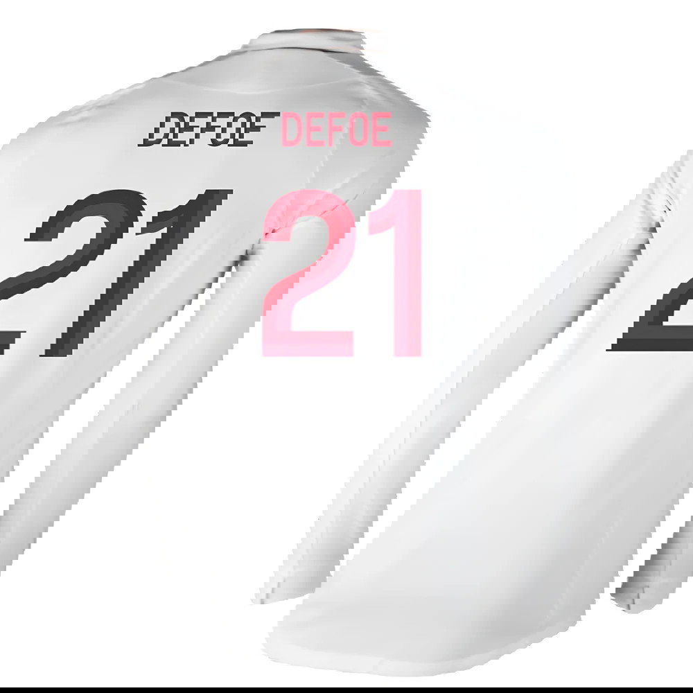 England 2012-13 Long Sleeve Home Shirt (L) (Fair) (Defoe 21)