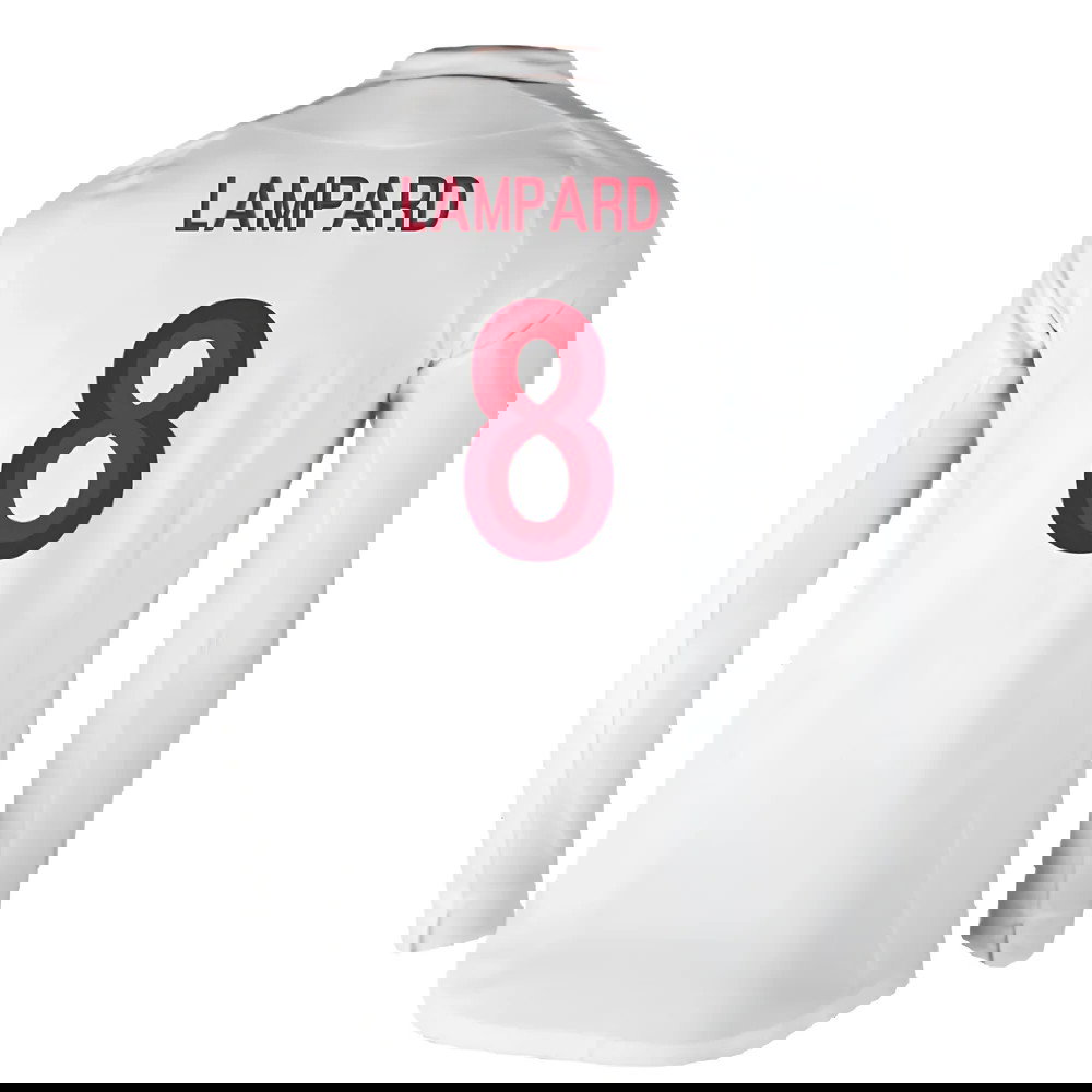 England 2012-13 Long Sleeve Home Shirt (L) (Fair) (Lampard 8)