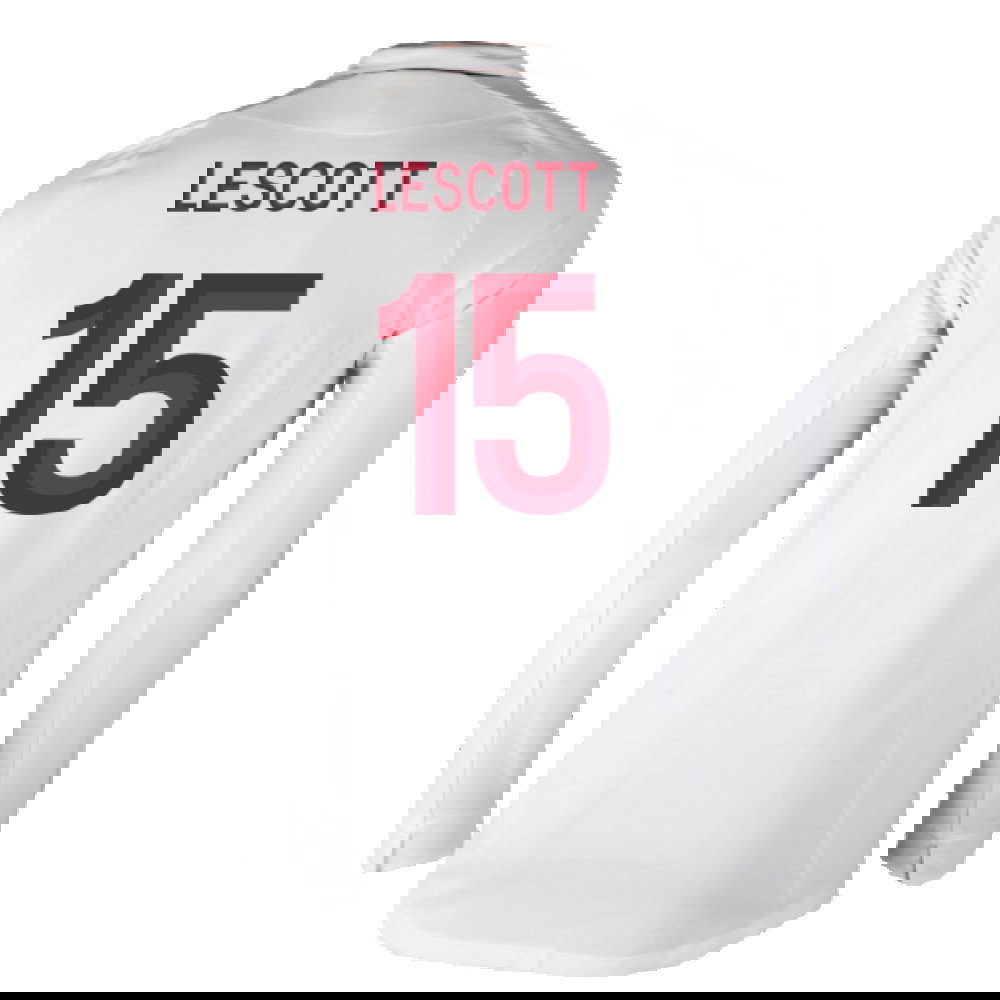 England 2012-13 Long Sleeve Home Shirt (L) (Fair) (Lescott 15)