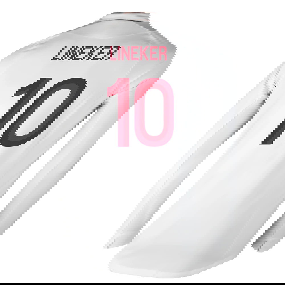 England 2012-13 Long Sleeve Home Shirt (L) (Fair) (Lineker 10)