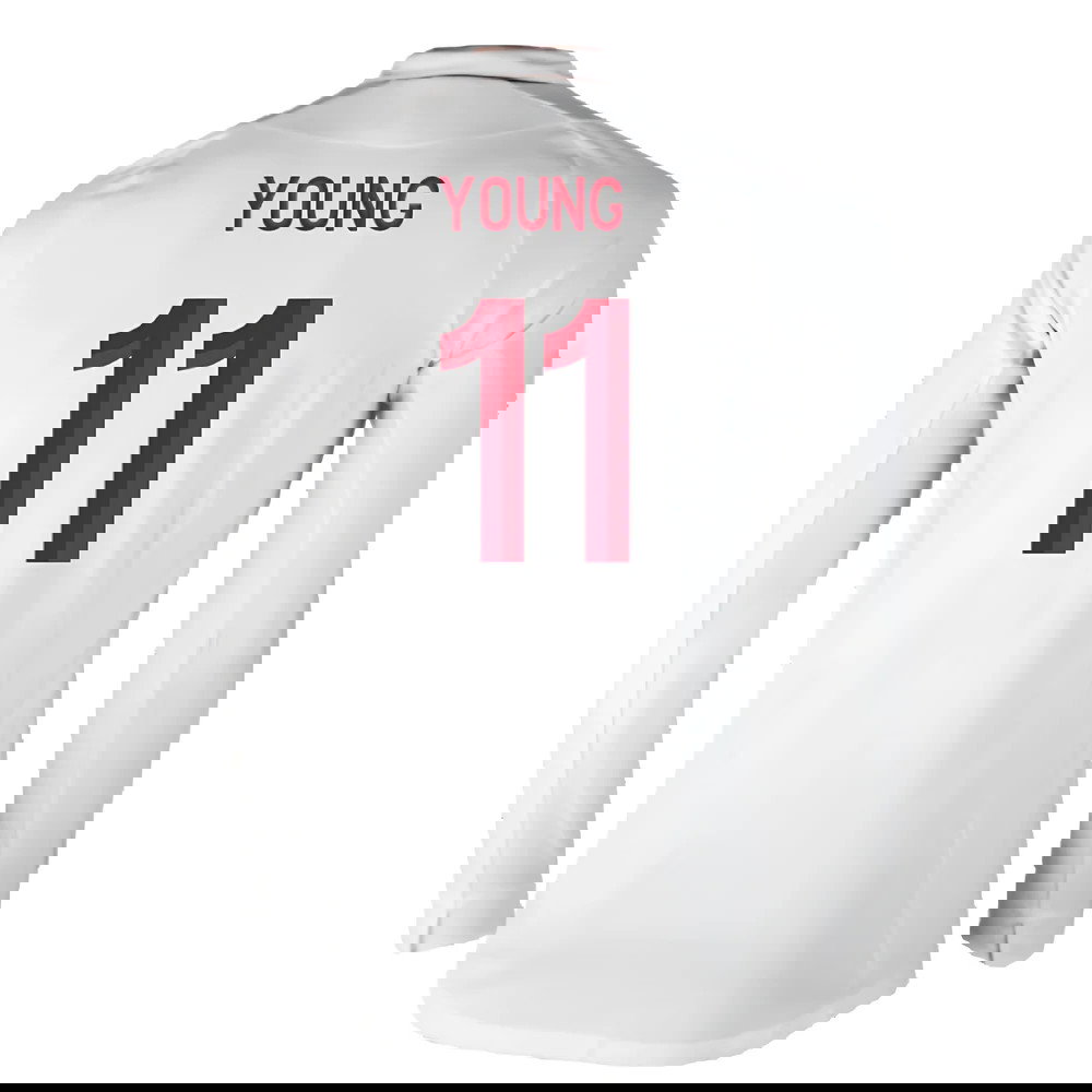 England 2012-13 Long Sleeve Home Shirt (L) (Fair) (Young 11)