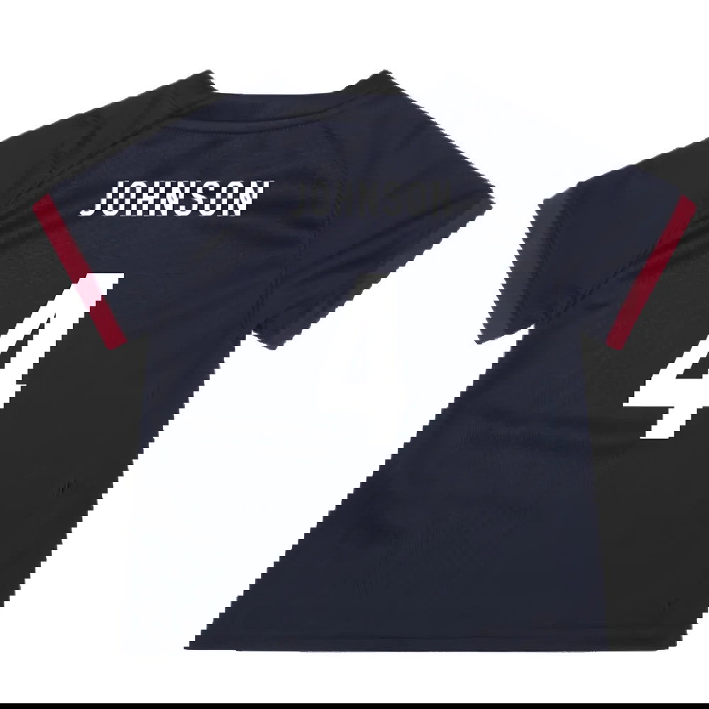 England RWC 2023 Alternate Replica Rugby Baby Shirt (Johnson 4)