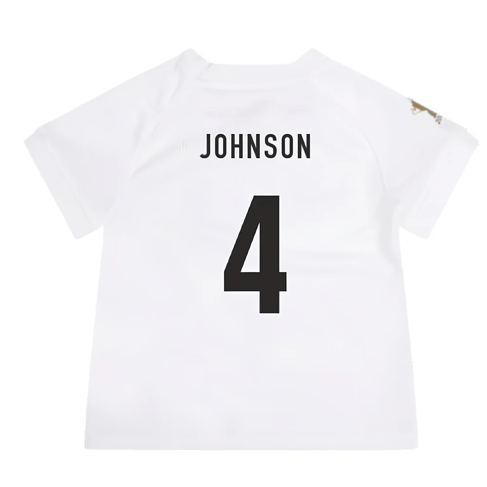 England RWC 2023 Home Replica Rugby Baby Kit (Johnson 4)