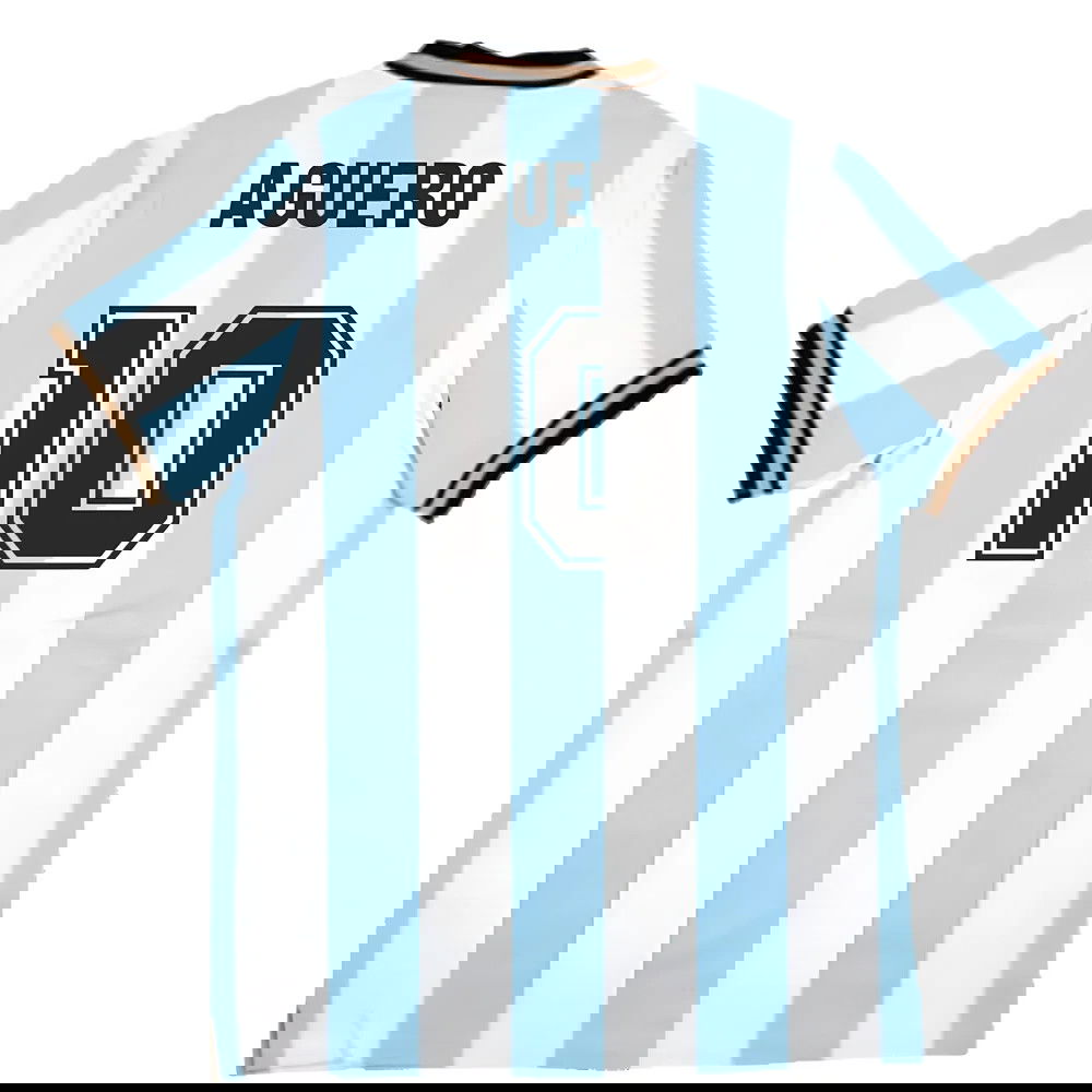 False Nein Argentina Home Vintage Shirt (AGUERO 10)