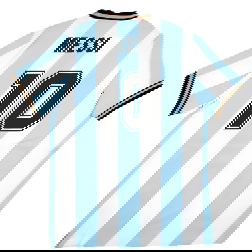False Nein Argentina Home Vintage Shirt (MESSI 10)