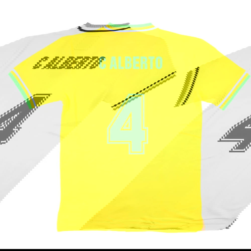 False Nein Brazil Home Football Shirt (C ALBERTO 4)