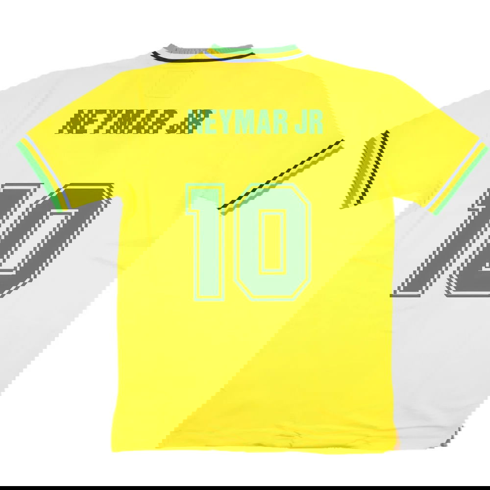 False Nein Brazil Home Football Shirt (NEYMAR JR 10)