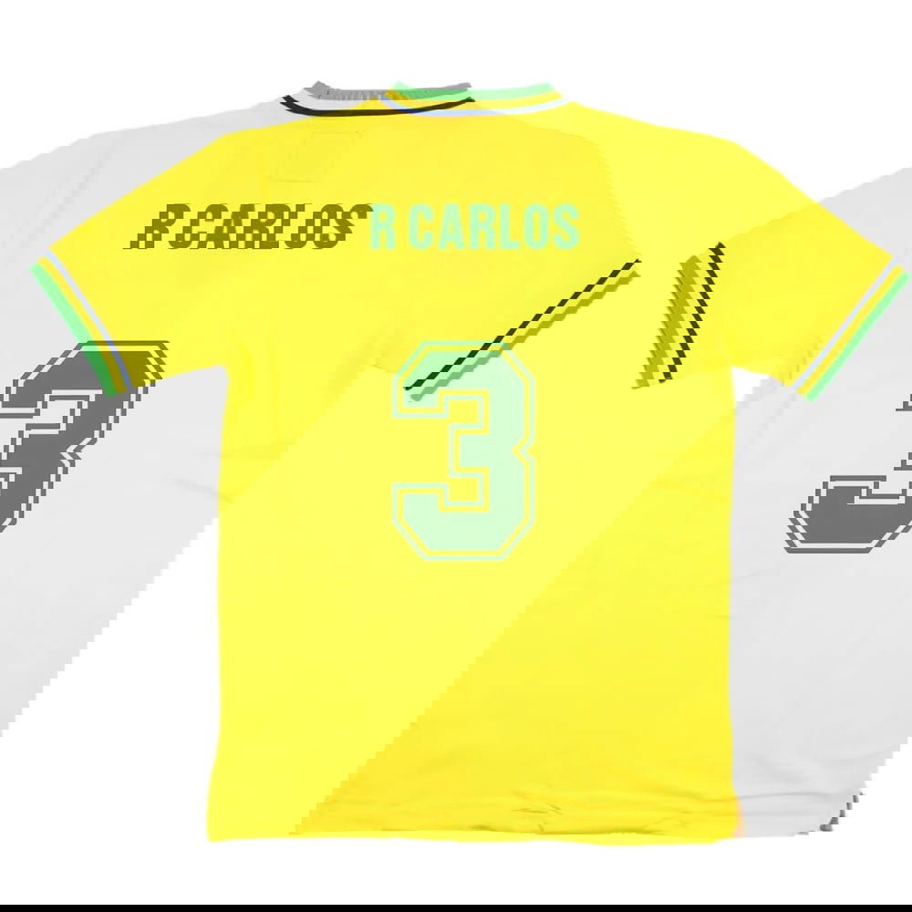 False Nein Brazil Home Football Shirt (R CARLOS 3)