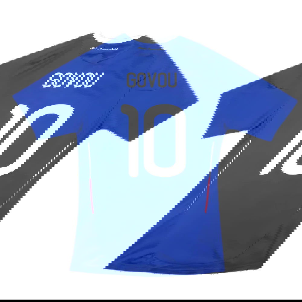 France 2009-10 Home Shirt (S) (Govou 10) (Excellent)