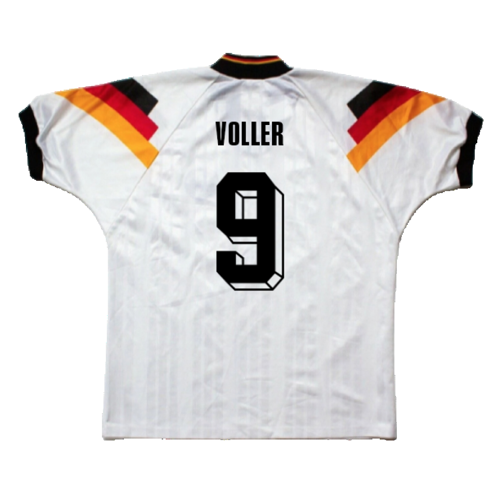 Germany 1992-93 Home Shirt ((Excellent) L) (Voller 9)