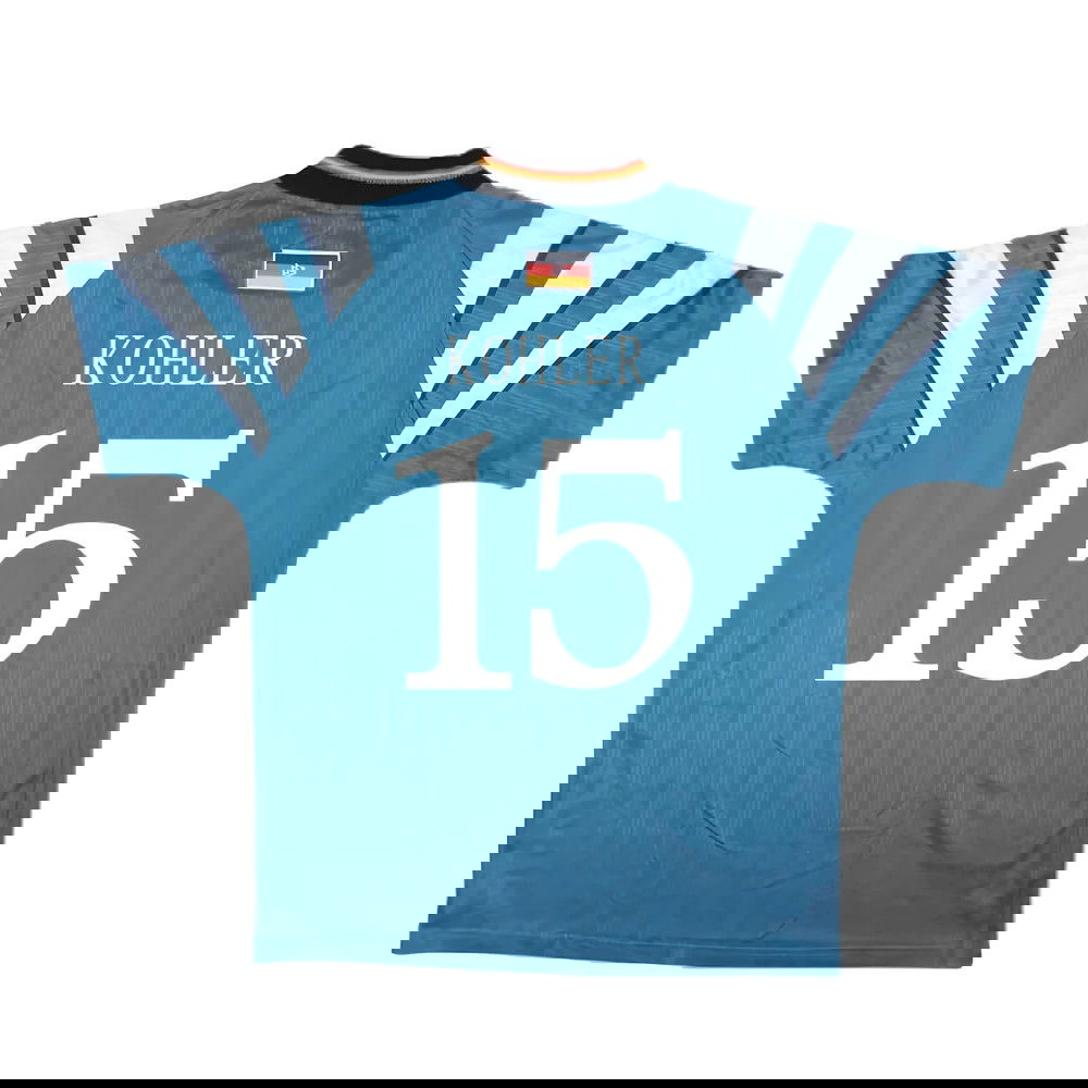 Germany 1996-98 Away Shirt ((Very Good) S) (Kohler 15)