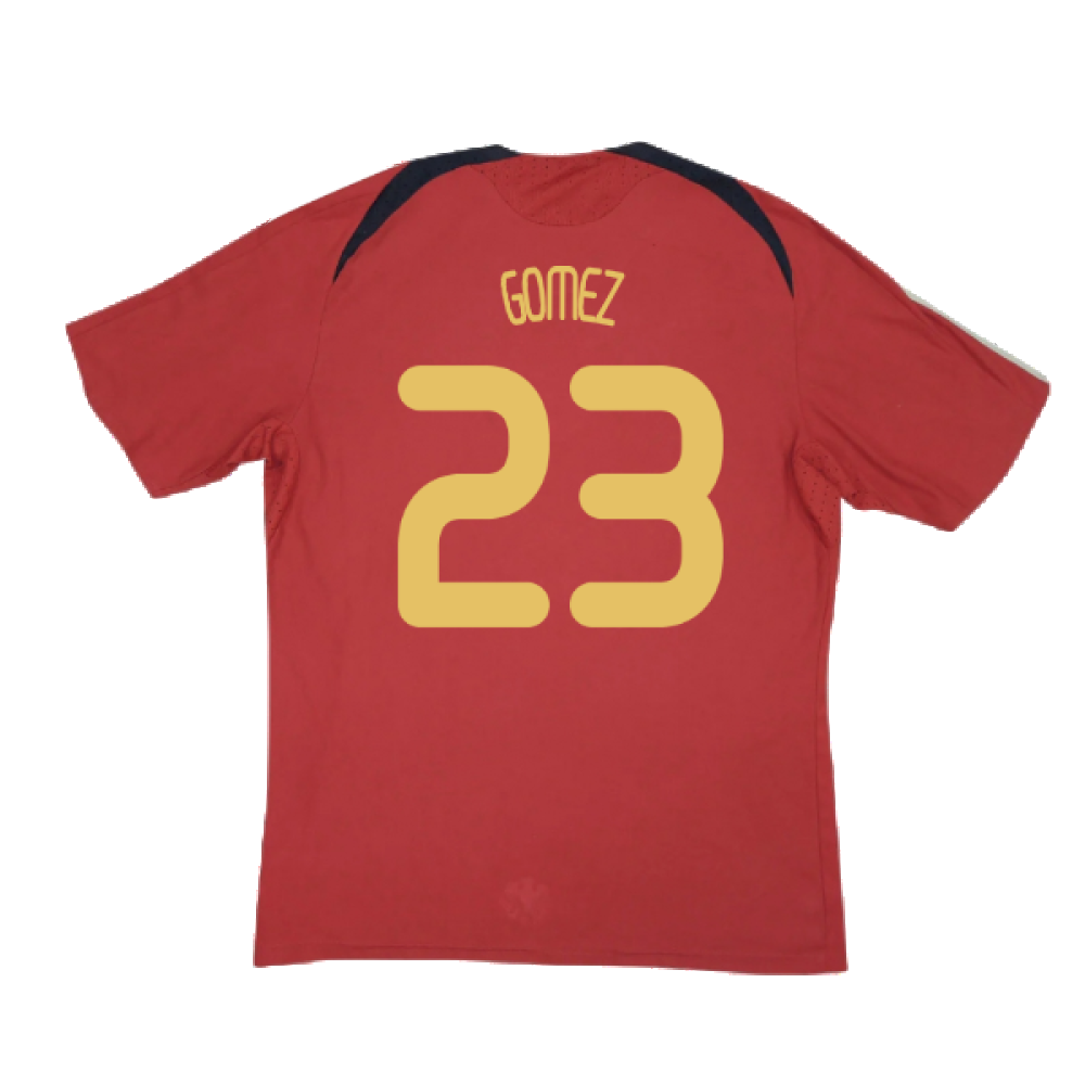 Germany 2008-10 Away Shirt ((Excellent) XXL) (GOMEZ 23)