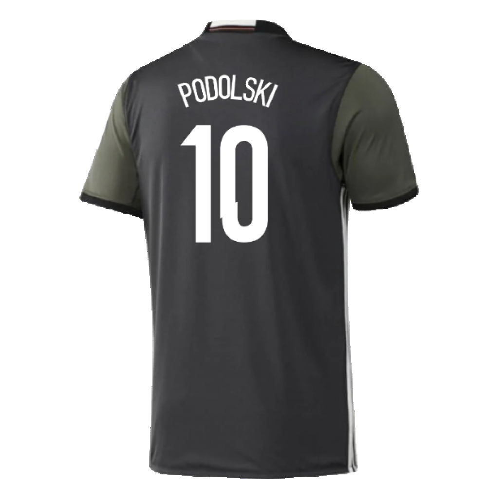 Germany 2015-16 Away Shirt ((Excellent) S) (Podolski 10)