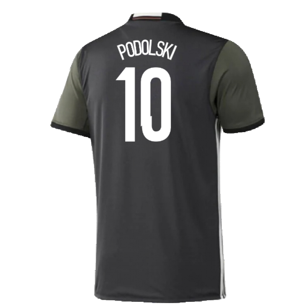 Germany 2015-16 Away Shirt ((Excellent) S) (Podolski 10)