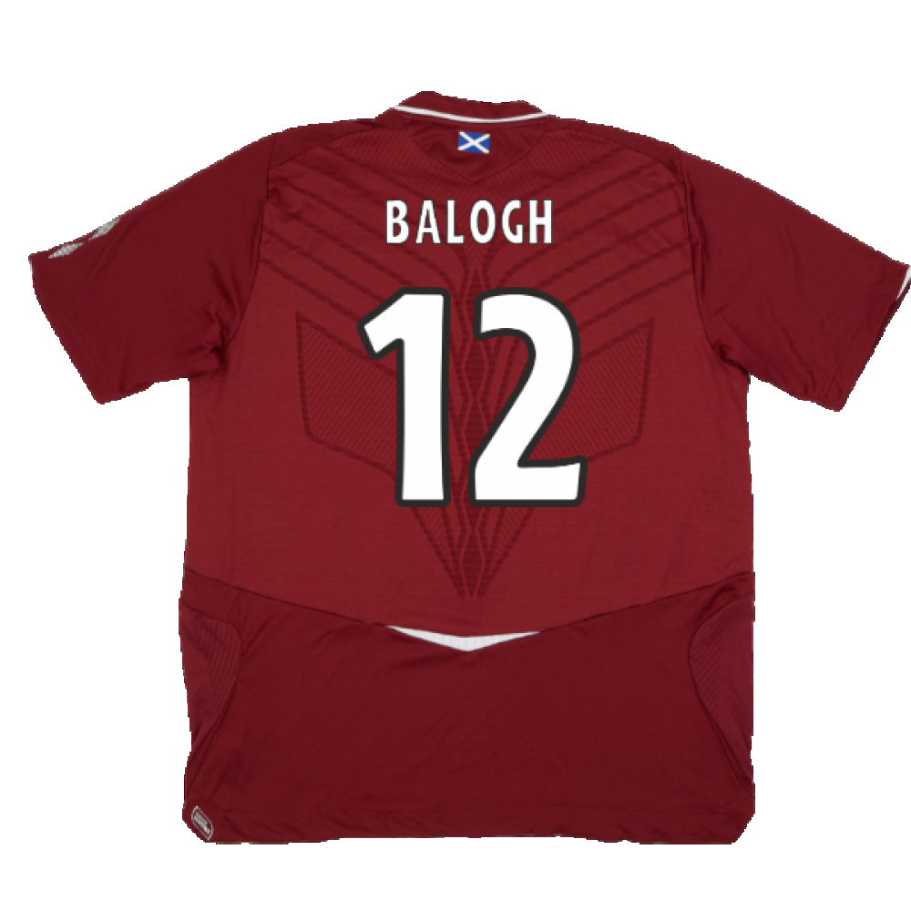 Hearts 2008-09 Home Shirt ((Good) XXL) (Balogh 12)