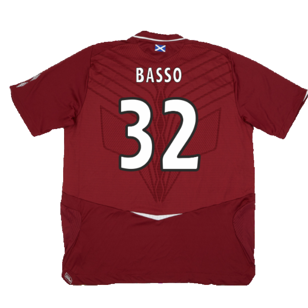 Hearts 2008-09 Home Shirt ((Good) XXL) (Basso 32)