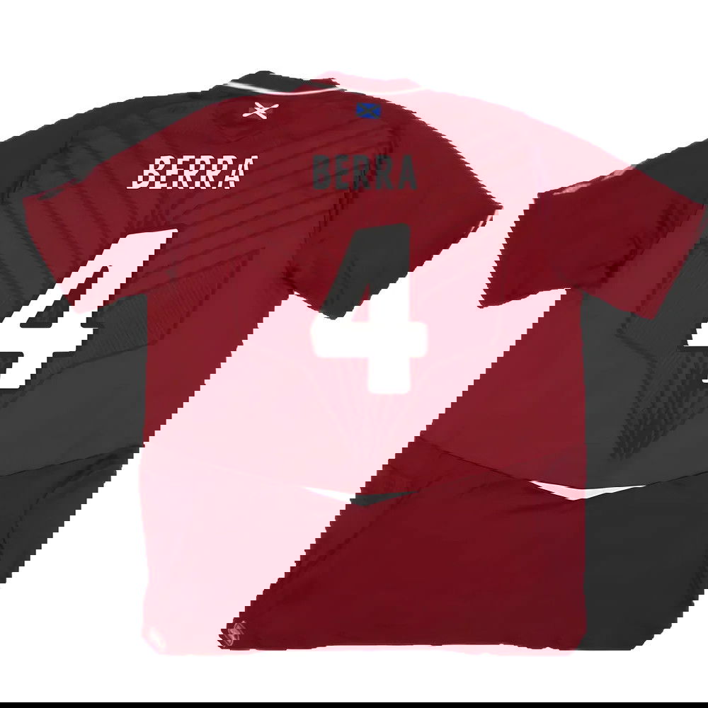 Hearts 2008-09 Home Shirt ((Good) XXL) (Berra 4)