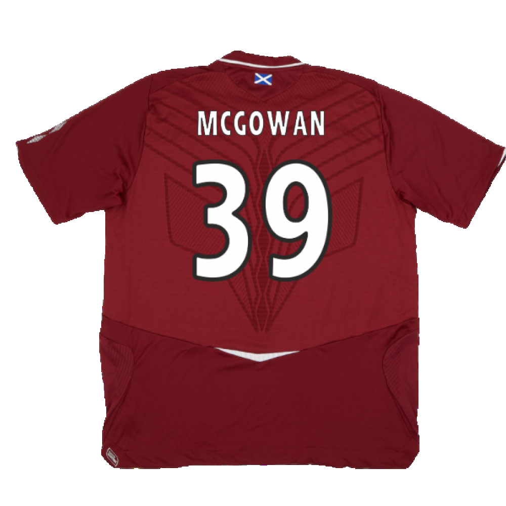 Hearts 2008-09 Home Shirt ((Good) XXL) (McGowan 39)