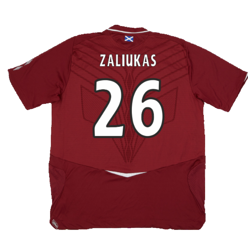 Hearts 2008-09 Home Shirt ((Good) XXL) (Zaliukas 26)