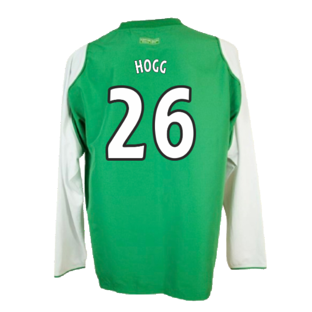 Hibs 2004-05 Long Sleeve Home Shirt ((Very Good) XL) (Hogg 26)
