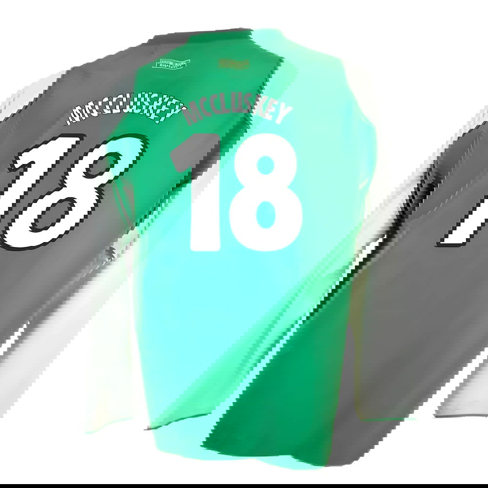 Hibs 2004-05 Long Sleeve Home Shirt ((Very Good) XL) (McCluskey 18)