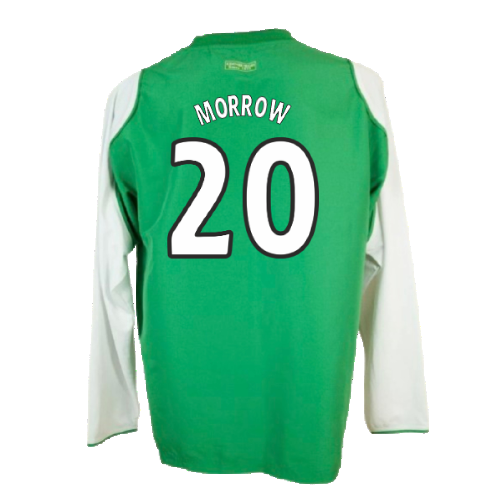 Hibs 2004-05 Long Sleeve Home Shirt ((Very Good) XL) (Morrow 20)