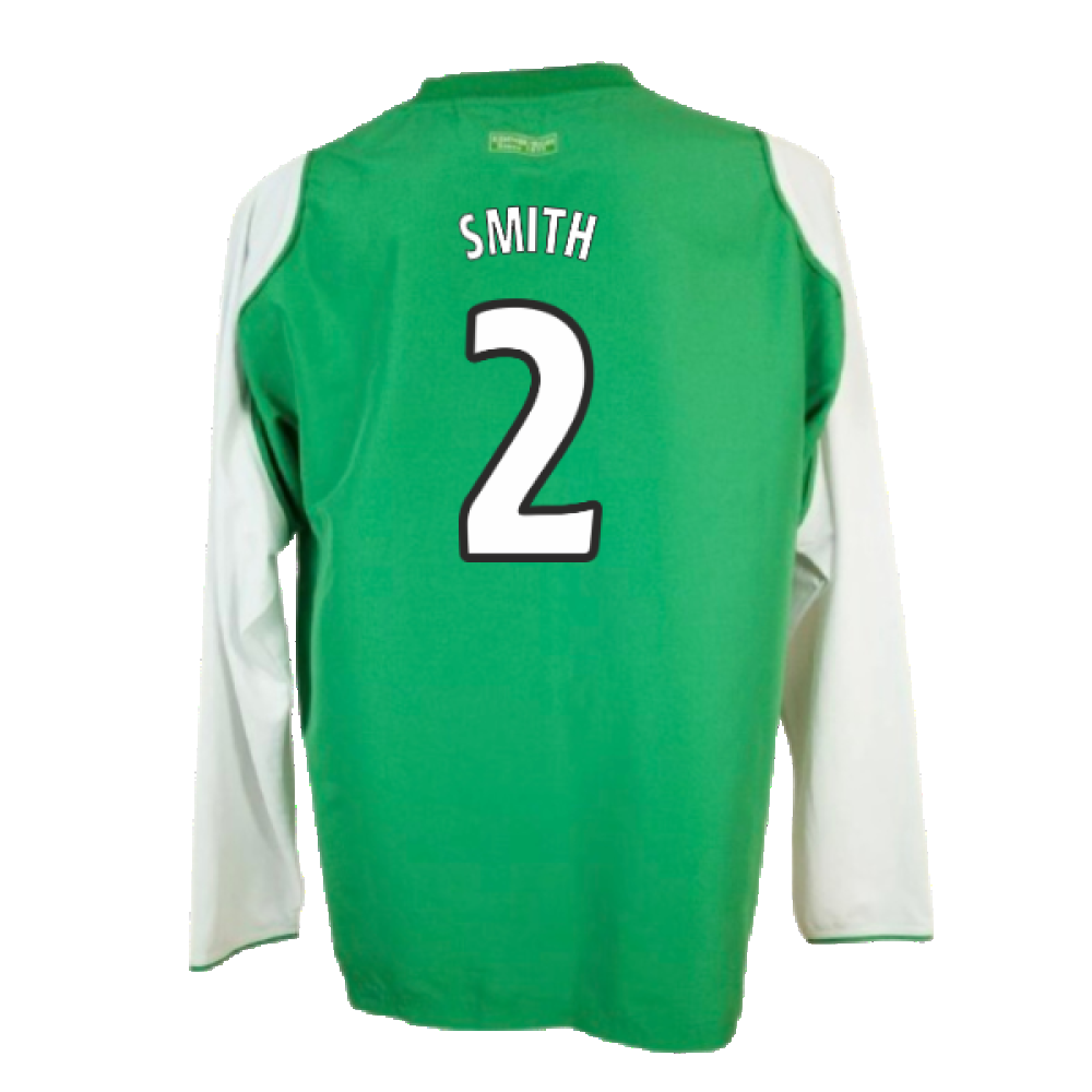 Hibs 2004-05 Long Sleeve Home Shirt ((Very Good) XL) (Smith 2)