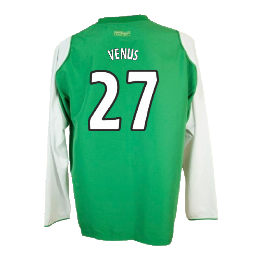 Hibs 2004-05 Long Sleeve Home Shirt ((Very Good) XL) (Venus 27)