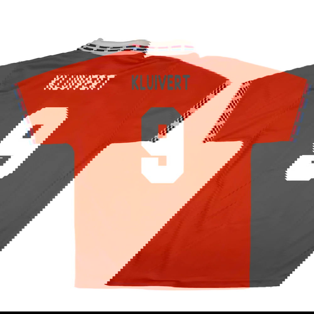 Holland 1996-97 Home Shirt (M) (Very Good) (KLUIVERT 9)