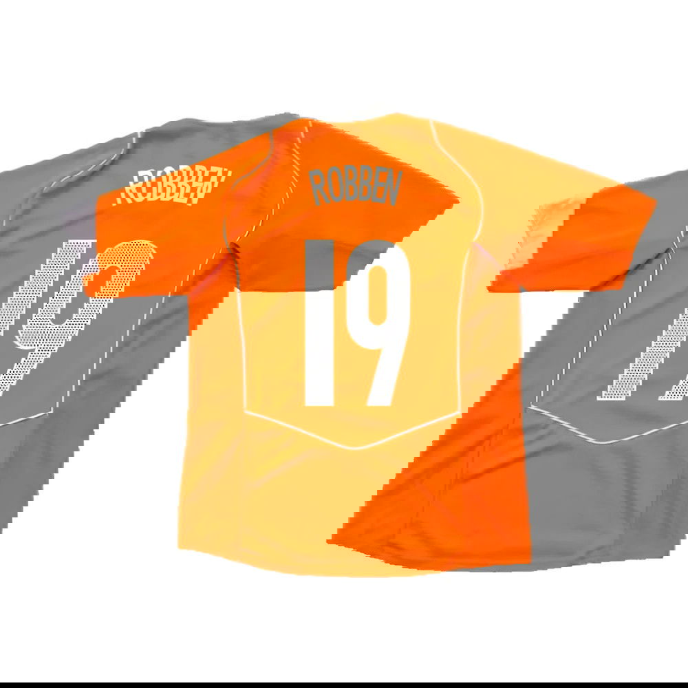 Holland 2004-05 Home Shirt ((Very Good) XXL) (Robben 19)