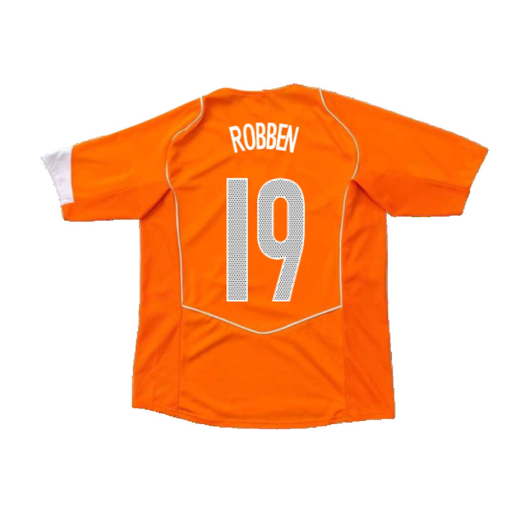 Holland 2004-05 Home Shirt ((Very Good) XXL) (Robben 19)
