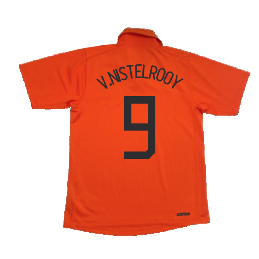 Holland 2006-08 Home Shirt (M) ((Good) M) (V.Nistelrooy 9)