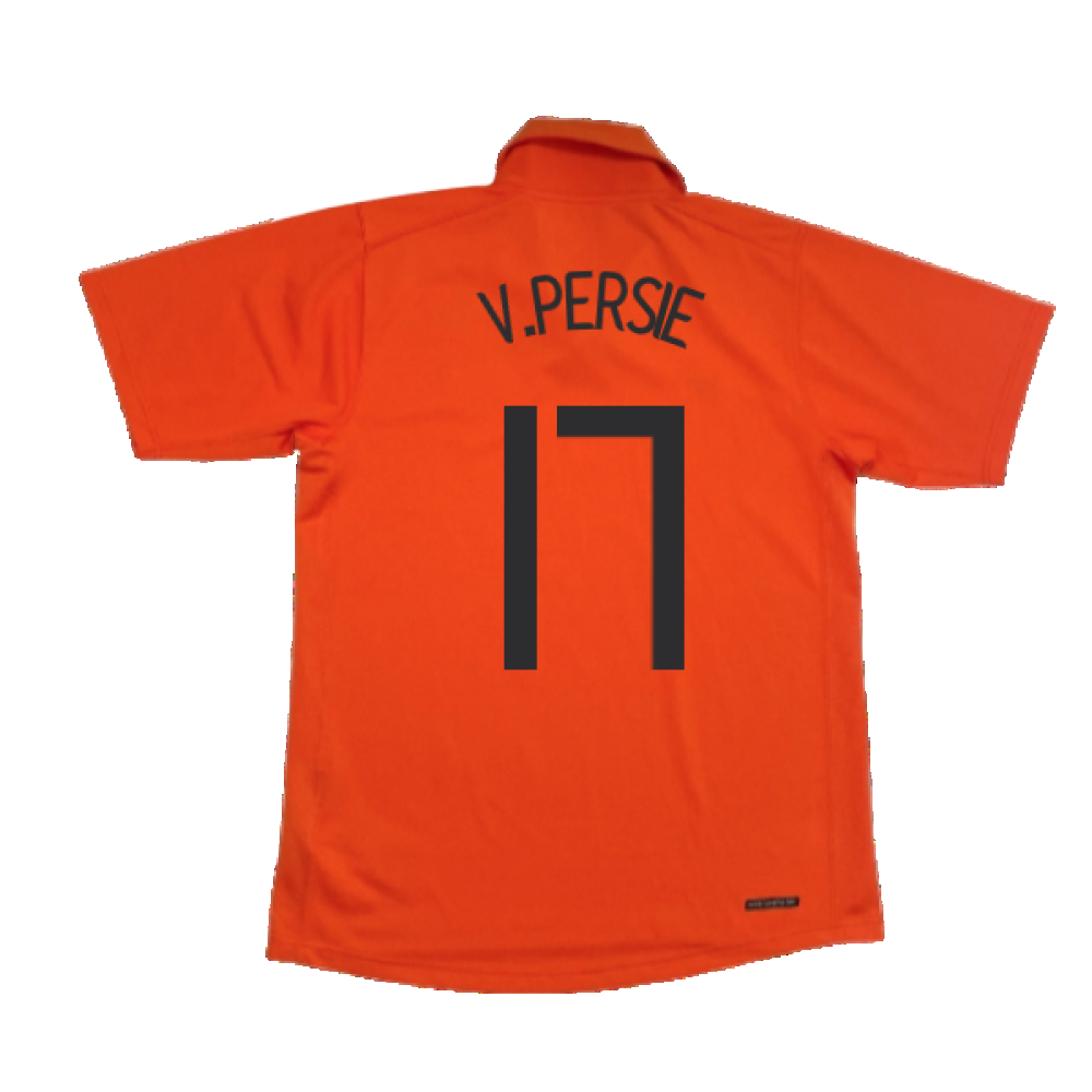 Holland 2006-08 Home Shirt (M) ((Good) M) (V.Persie 17)