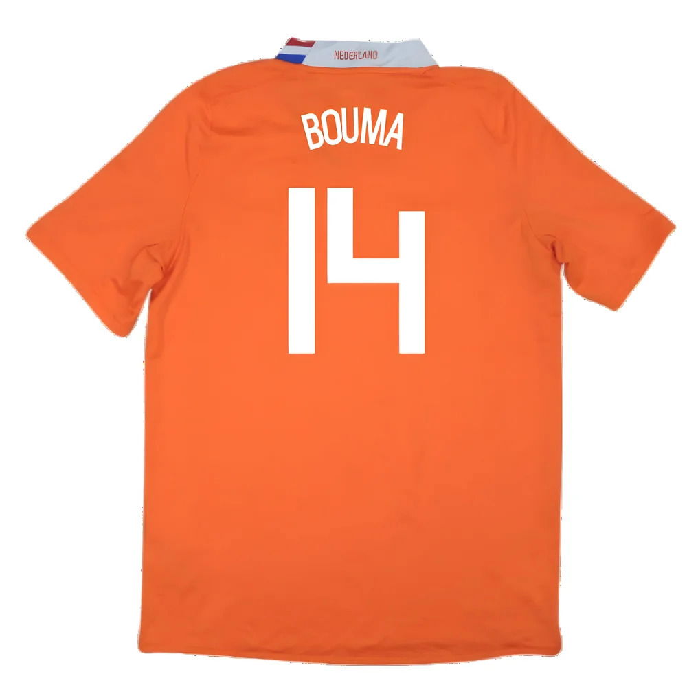 Holland 2008-10 Home Shirt ((Excellent) M) (Bouma 14)