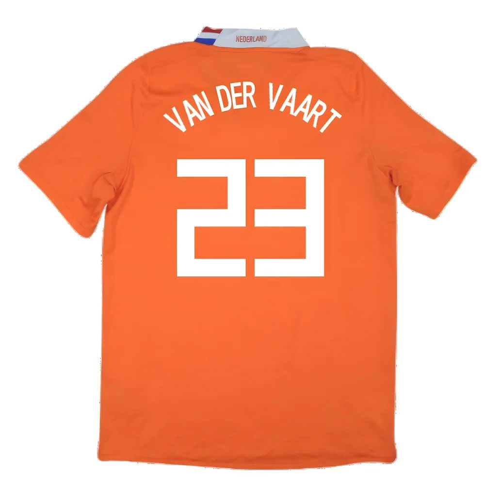 Holland 2008-10 Home Shirt ((Excellent) XL) (Van Der Vaart 23)