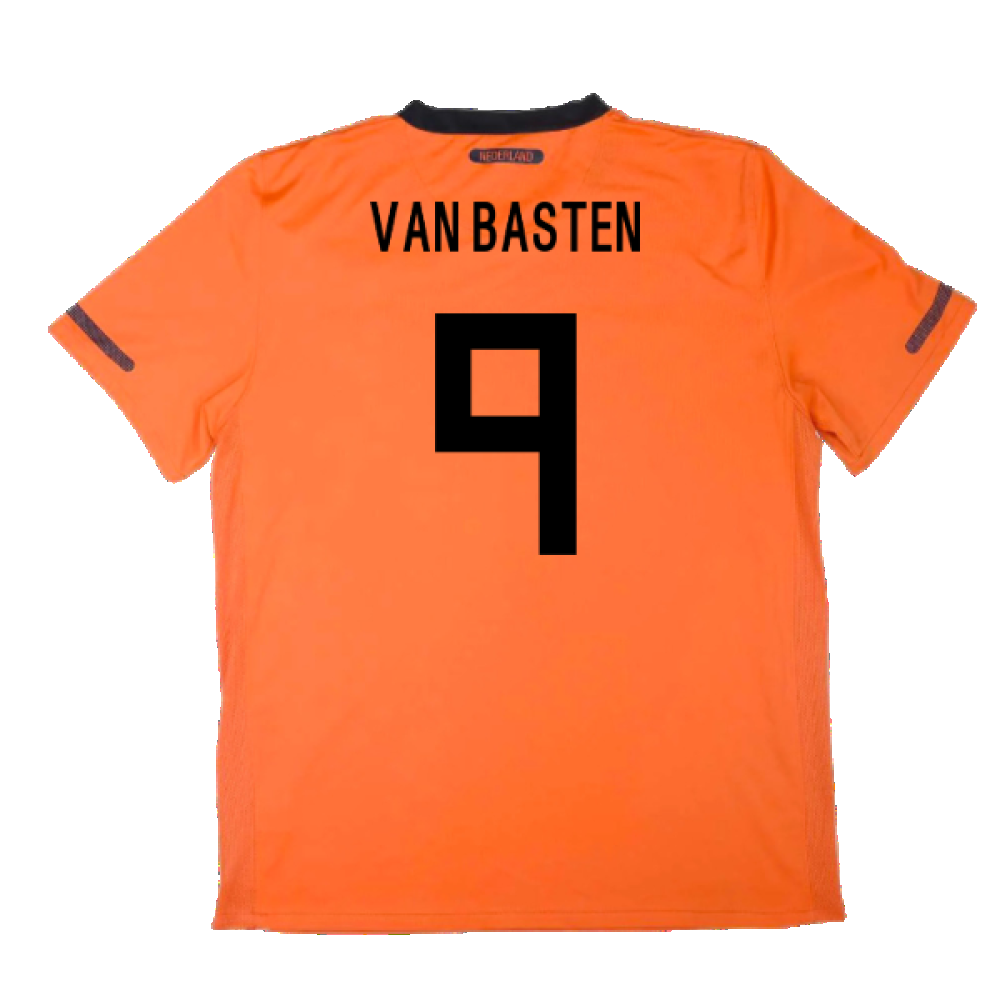 Holland 2010-11 Home Shirt ((Excellent) S) (Van Basten 9)