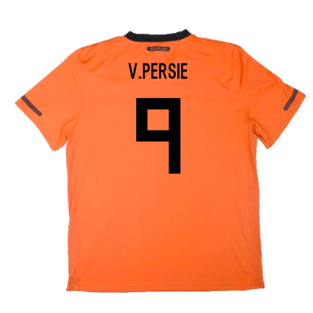Holland 2010-11 Home Shirt ((Excellent) S) (V.Persie 9)