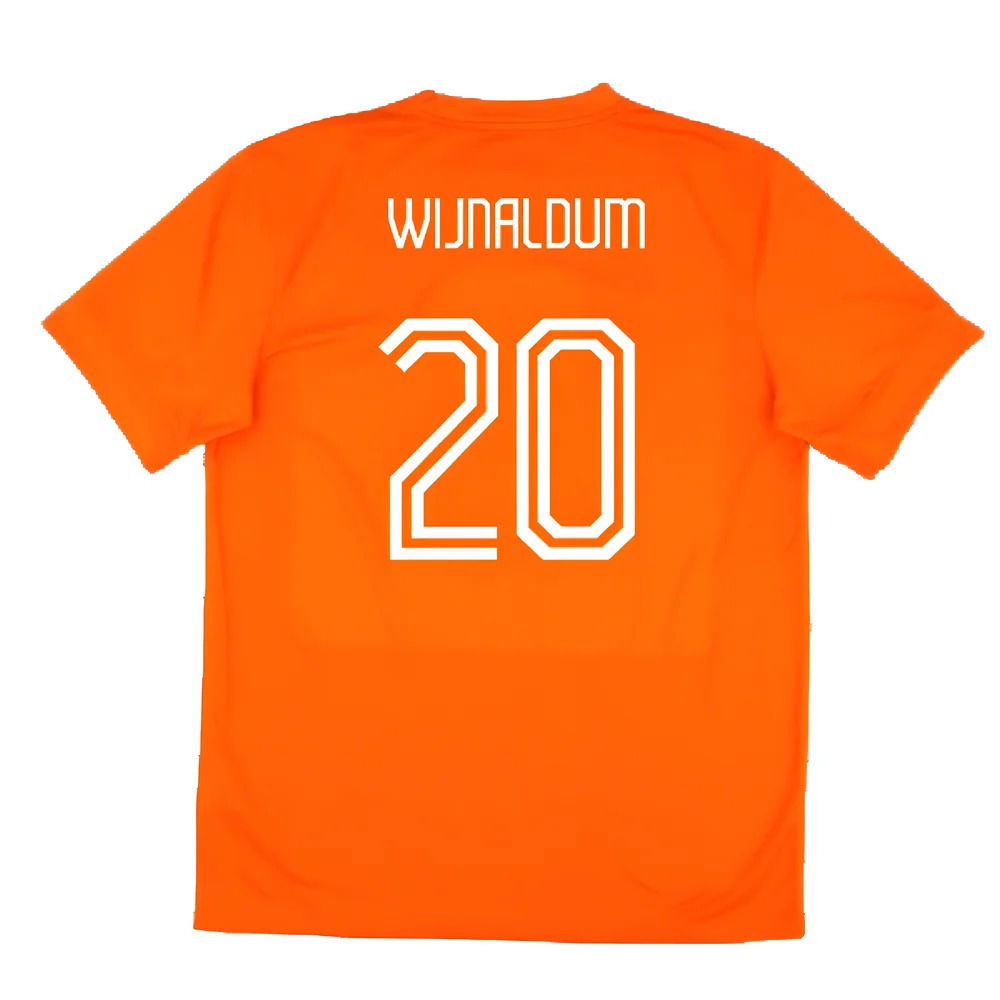 Holland 2014-15 Home Shirt (Good) (Wijnaldum 20)