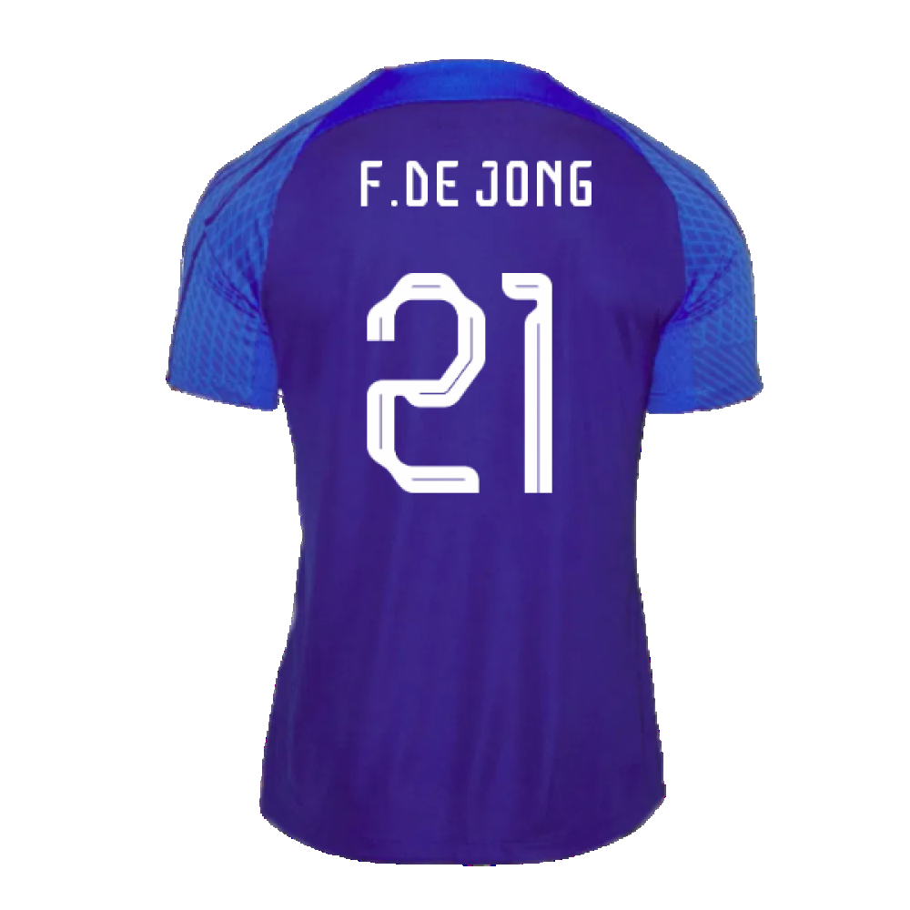 Holland 2022-23 Nike Training Shirt (L) (F.DE JONG 21) (Excellent)