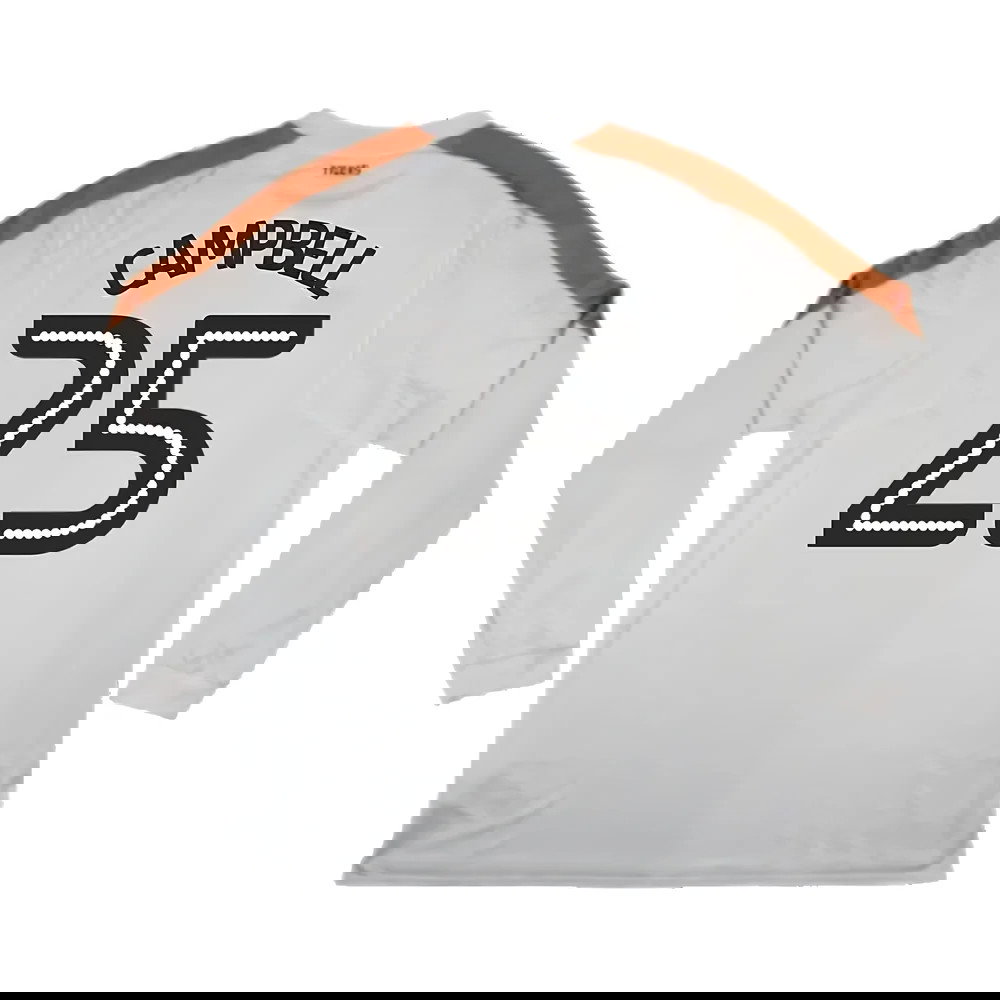 Hull City 2017-18 Long Sleeve Away Shirt (XXL) (Excellent) (Campbell 25)