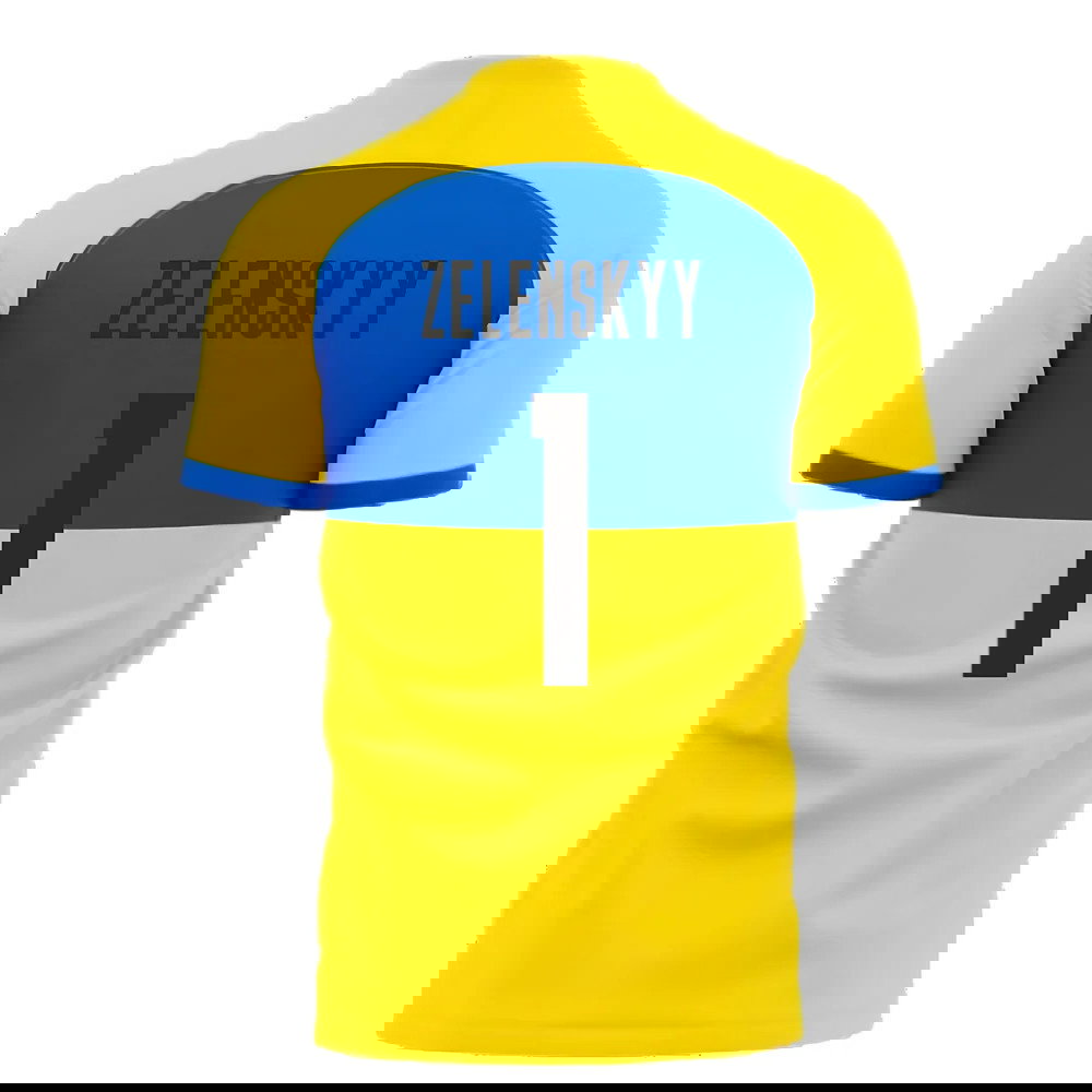 I Stand With Ukraine Concept Football Kit (Libero) (ZELENSKYY 1)