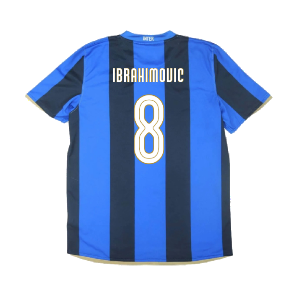 Inter Milan 2008-09 Home Shirt ((Excellent) S) (Ibrahimovic 8)
