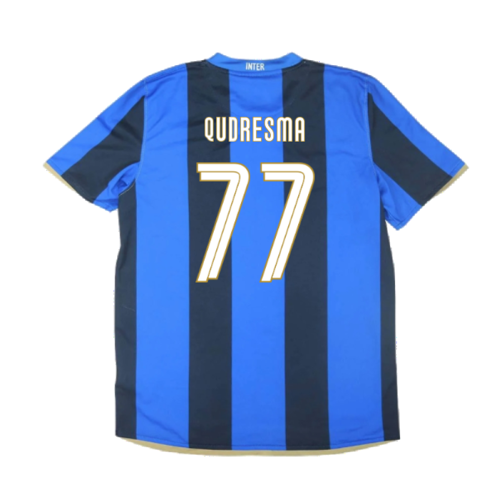 Inter Milan 2008-09 Home Shirt ((Excellent) S) (Qudresma 77)