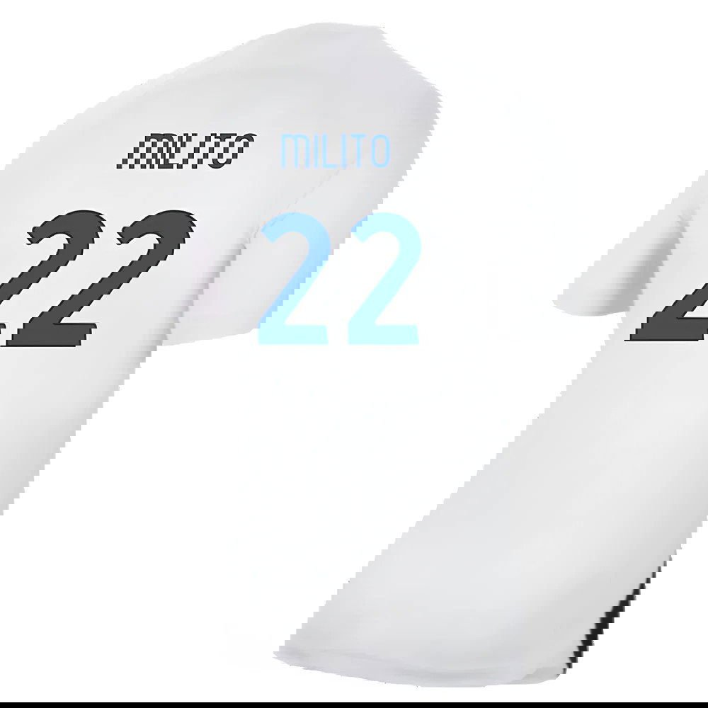 Inter Milan 2023-24 Away Shirt (Sponsorless) (M) (Milito 22) (BNWT)