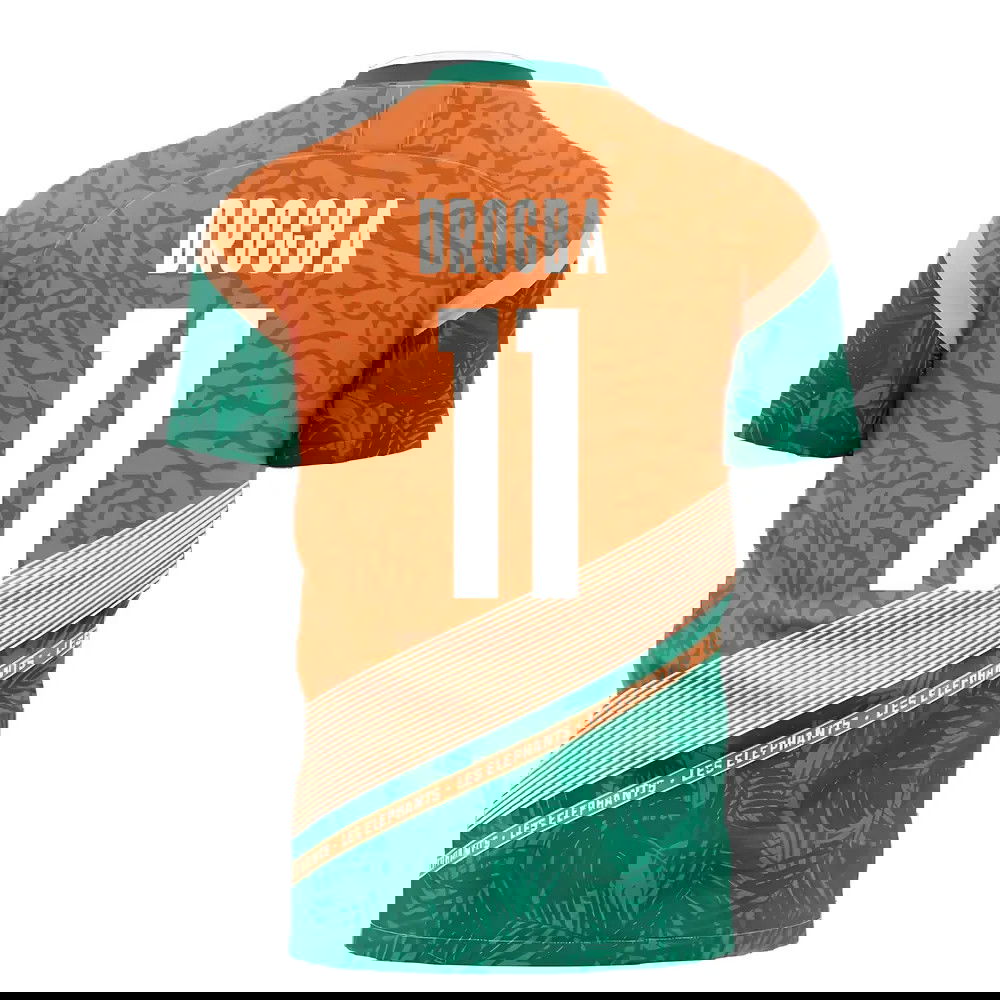  Ivory Coast 2025-2026 Away Concept Football Kit (Libero) (DROGBA 11)